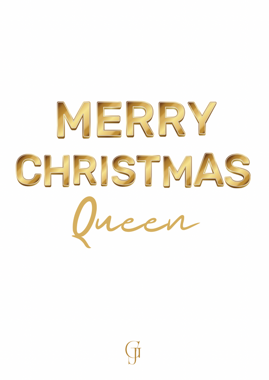 MERRY CHRISTMAS QUEEN CARD